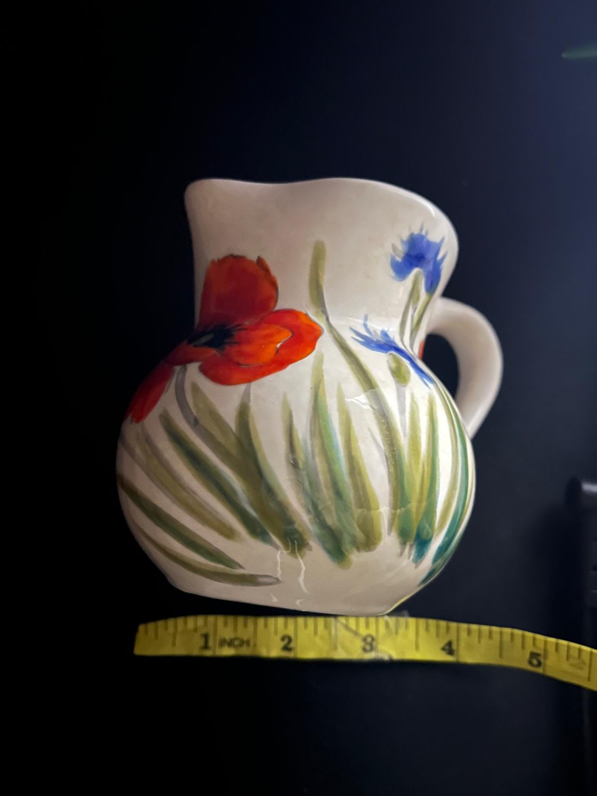 Vintage Italian Hand-Painted Jug – Nuova Ceramic Vicenza