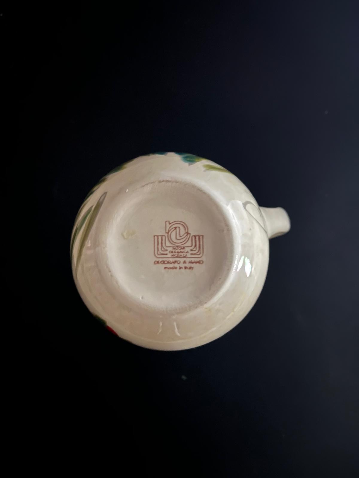 Vintage Italian Hand-Painted Jug – Nuova Ceramic Vicenza