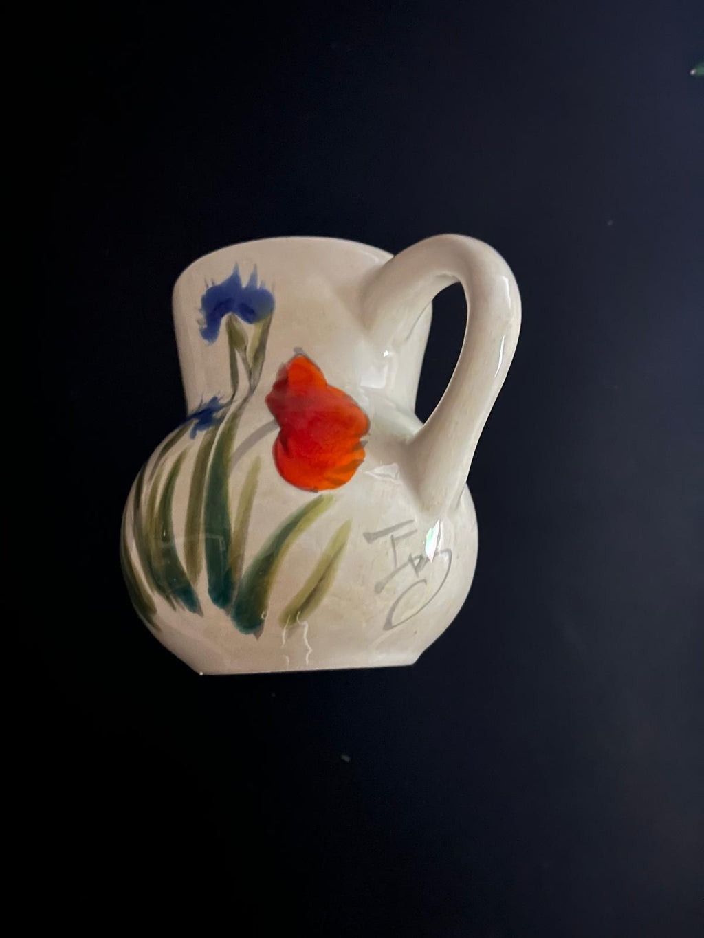 Vintage Italian Hand-Painted Jug – Nuova Ceramic Vicenza